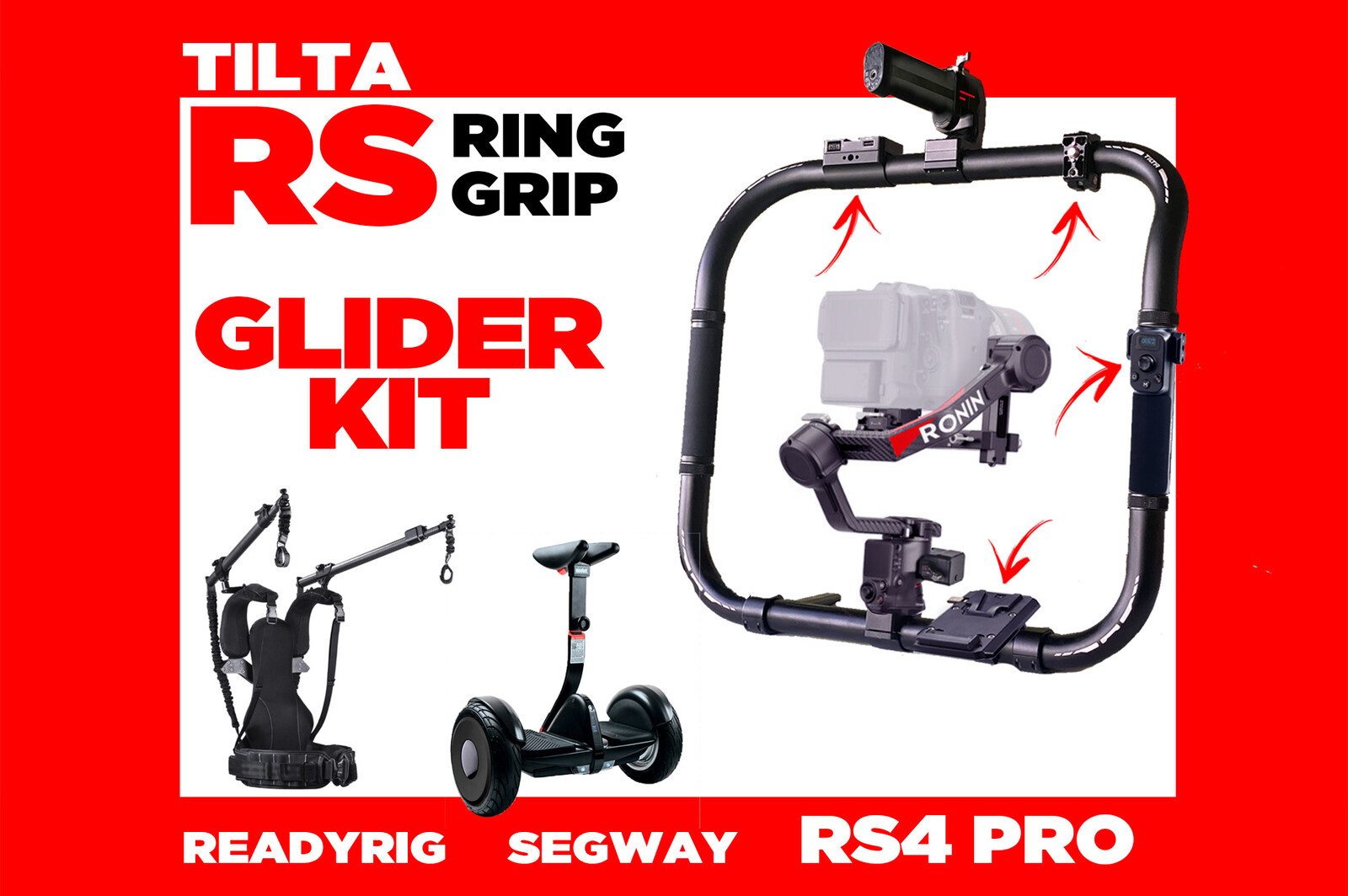 Tilta Maniglia Operativa Posteriore Compatibile DJI RS2/RSC2/RS3/RS3 Pro/RS4/RS4 Pro – Grip In Silicone Con Punti Di Attacco