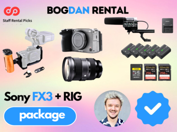 Sony FX3 + FX3 Rig + Sigma Art 24-70 2.8 package