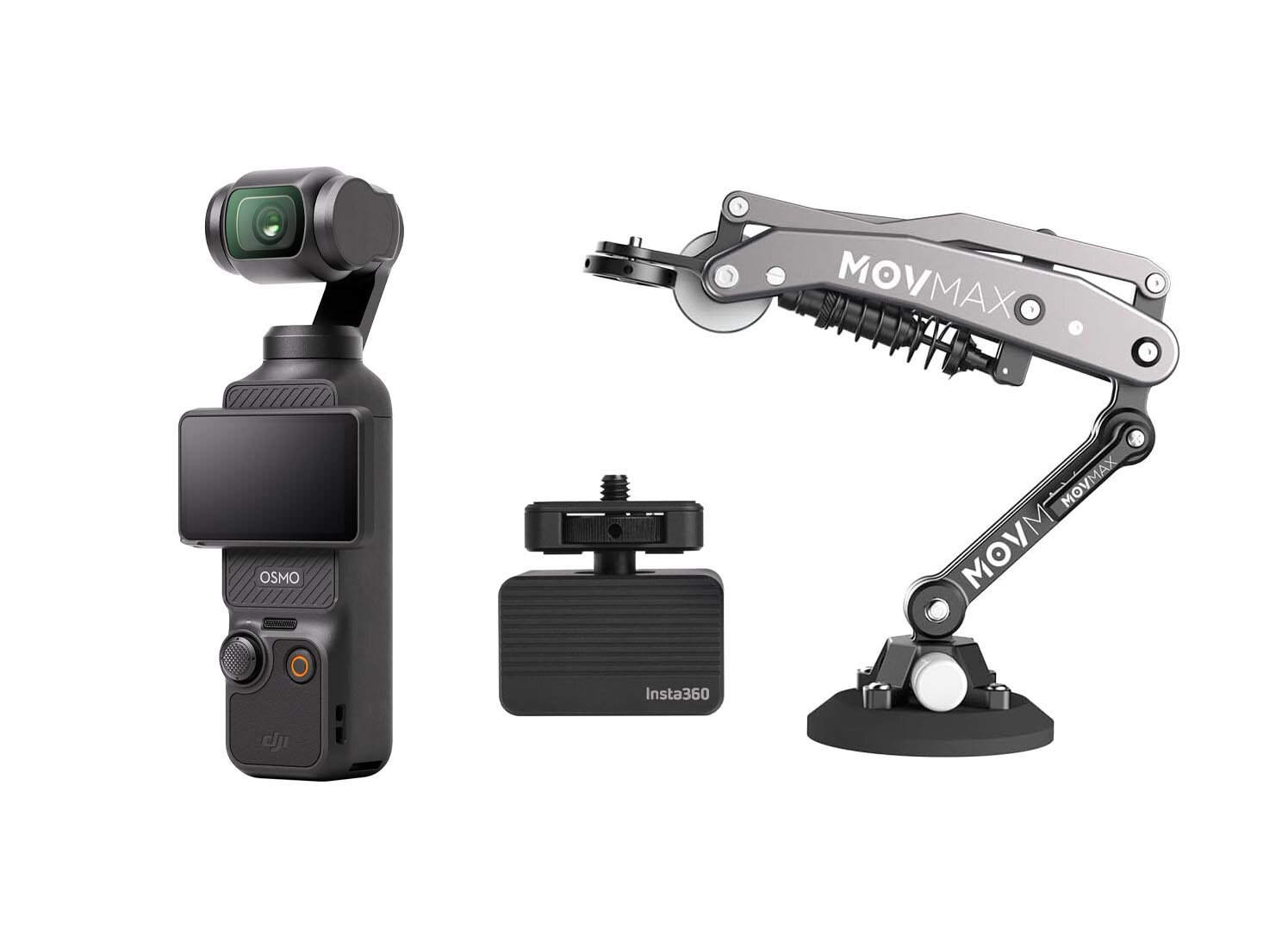 Rent a DJI Osmo Pocket Car Mount Kit with MovMax Blade Arm, Best