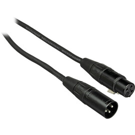 3 Pin Black XLR (25')
