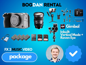 Sony FX3  + DJI RS Pro 4 COMBO Ronin Gimbal + Sigma 24-70