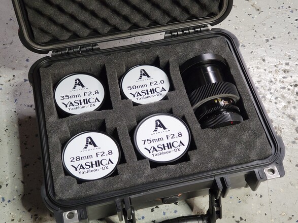 Rent a Vintage Yashica cine-mod lens set - EF mount, Best Prices