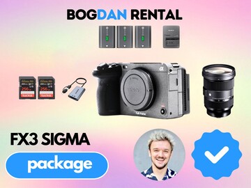 Sony FX3 Package + 24-70 F2.8 Sigma Art Lens + Tripod