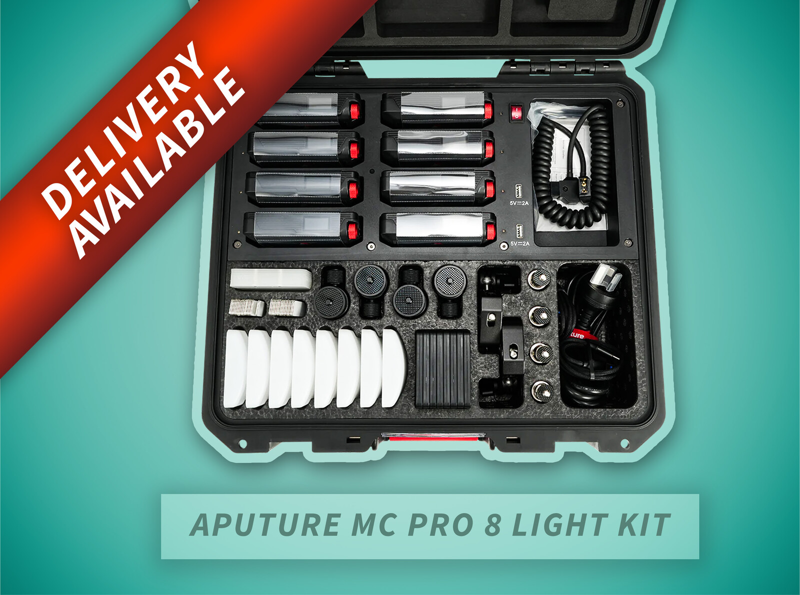 AputureMC PRO 8Light Kit磁着設計撮影ライト充電ケース付き AputureMC PRO 8Light Kit磁着設計撮影ライト充電ケース付き Amazon