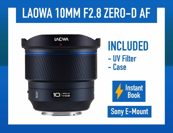 Rent a Venus Optics Laowa 10mm f/2.8 Zero-D FF Autofocus