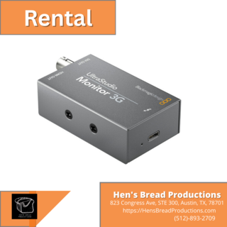 Rent a Blackmagic Design UltraStudio Monitor 3G, Best Prices