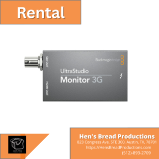 Rent a Blackmagic Design UltraStudio Monitor 3G, Best Prices