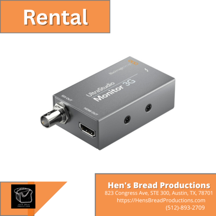 Rent a Blackmagic Design UltraStudio Monitor 3G, Best Prices