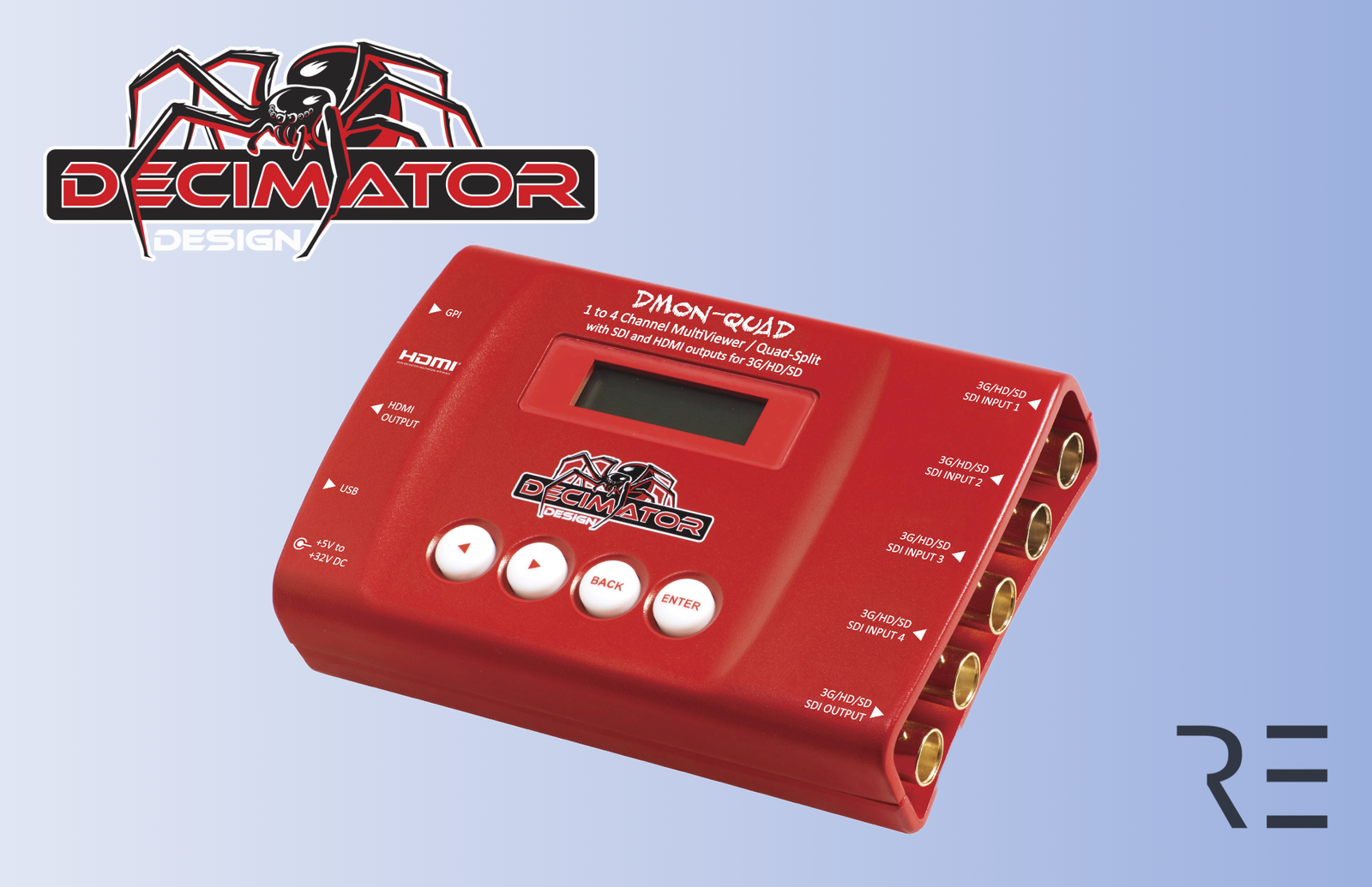 Rent a Decimator Design DMON-QUAD SDI 1-4 Channel Multiviewer 