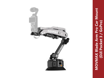 Rent: MOVMAX Blade Arm Pro Car Mount (DJI Osmo Pocket 3 / GoPro / Action Cameras)