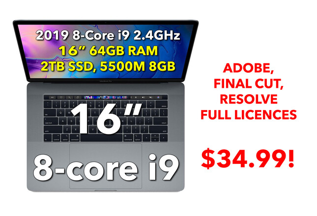 Rent a Apple Macbook Pro 2019 16 Rent a Apple Macbook Pro 2019 16
