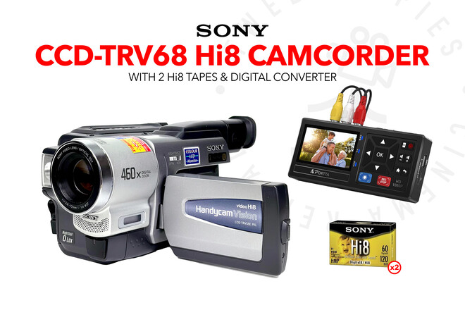 Rent a Sony CCD-TRV68 Hi8 Handycam Camcorder with 2 tapes