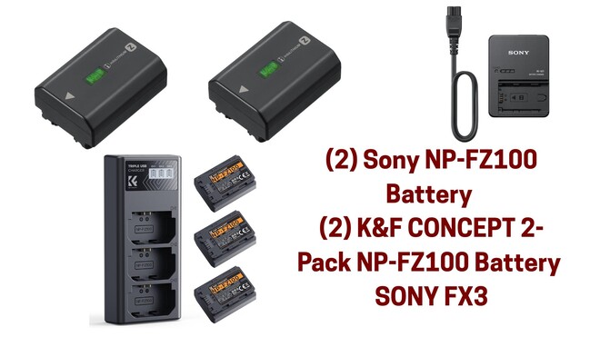 Rent a Sony FX3 Full-Frame Cinema Camera + Batteries, Best Prices