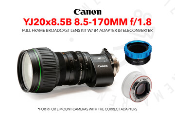 Rent a Canon YJ20 8.5-170mm f/1.8 Broadcast lens with 2X Expander