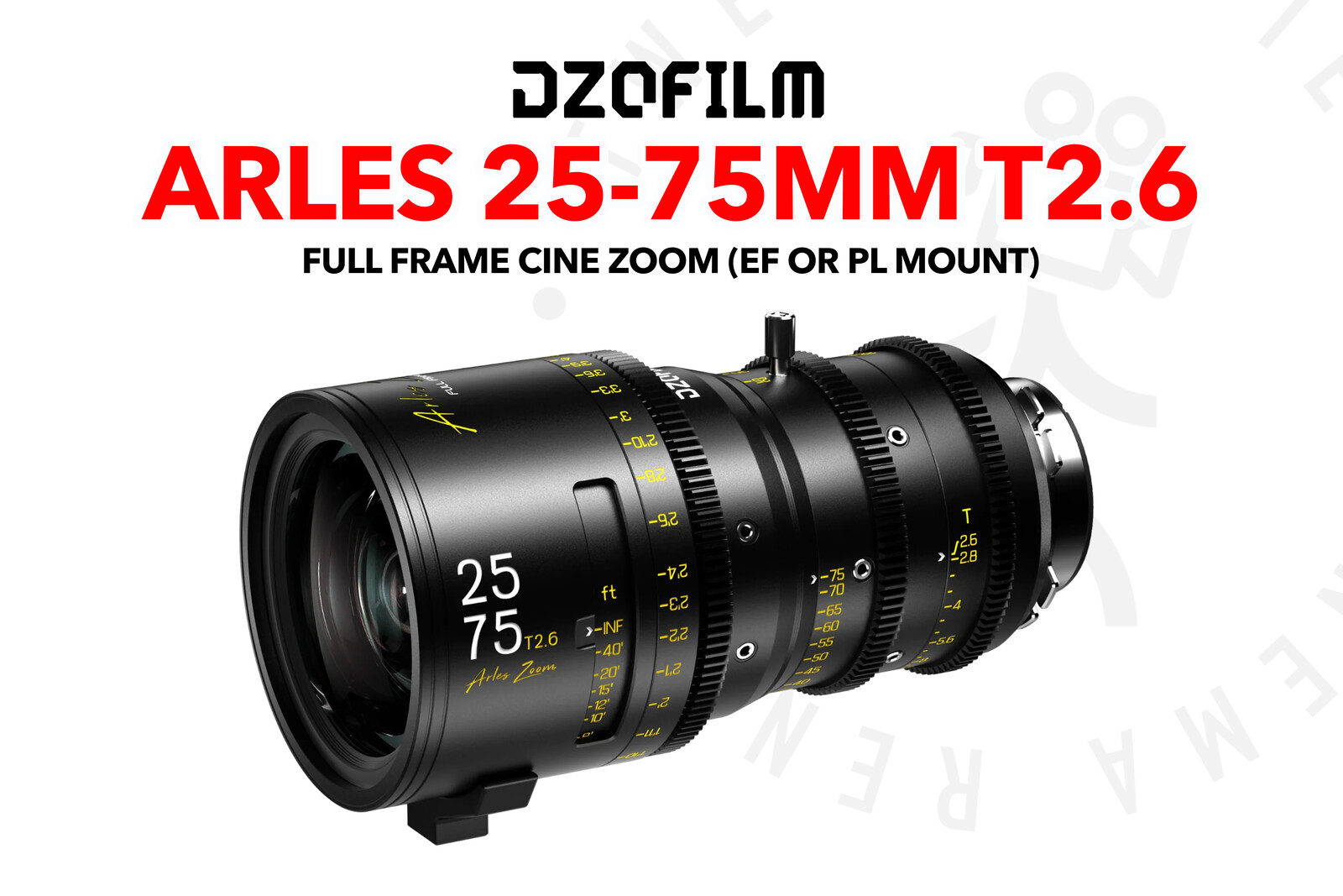 Rent a DZOFilm Arles 25-75mm T2.6 Full Frame Cine Zoom (EF or PL
