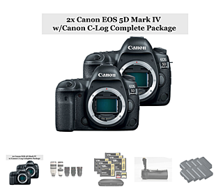 Canon EOS 5D Mark IV 本体 バッテリー2個付き Rent a 2x Canon EOS 5D Mark IV w/Canon C-Log + 5x Zoom Package