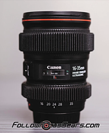 Canon EF 16-35mm f/2.8 L III USM with lens gears