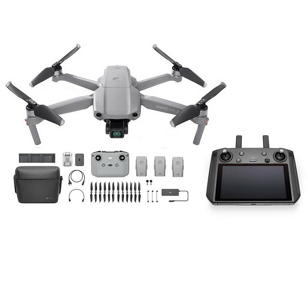 Mavic Air2 Fly Moreコンボカーチャージャーセット DJI Mavic Air 2 Fly More Combo with DJI Smart Controller