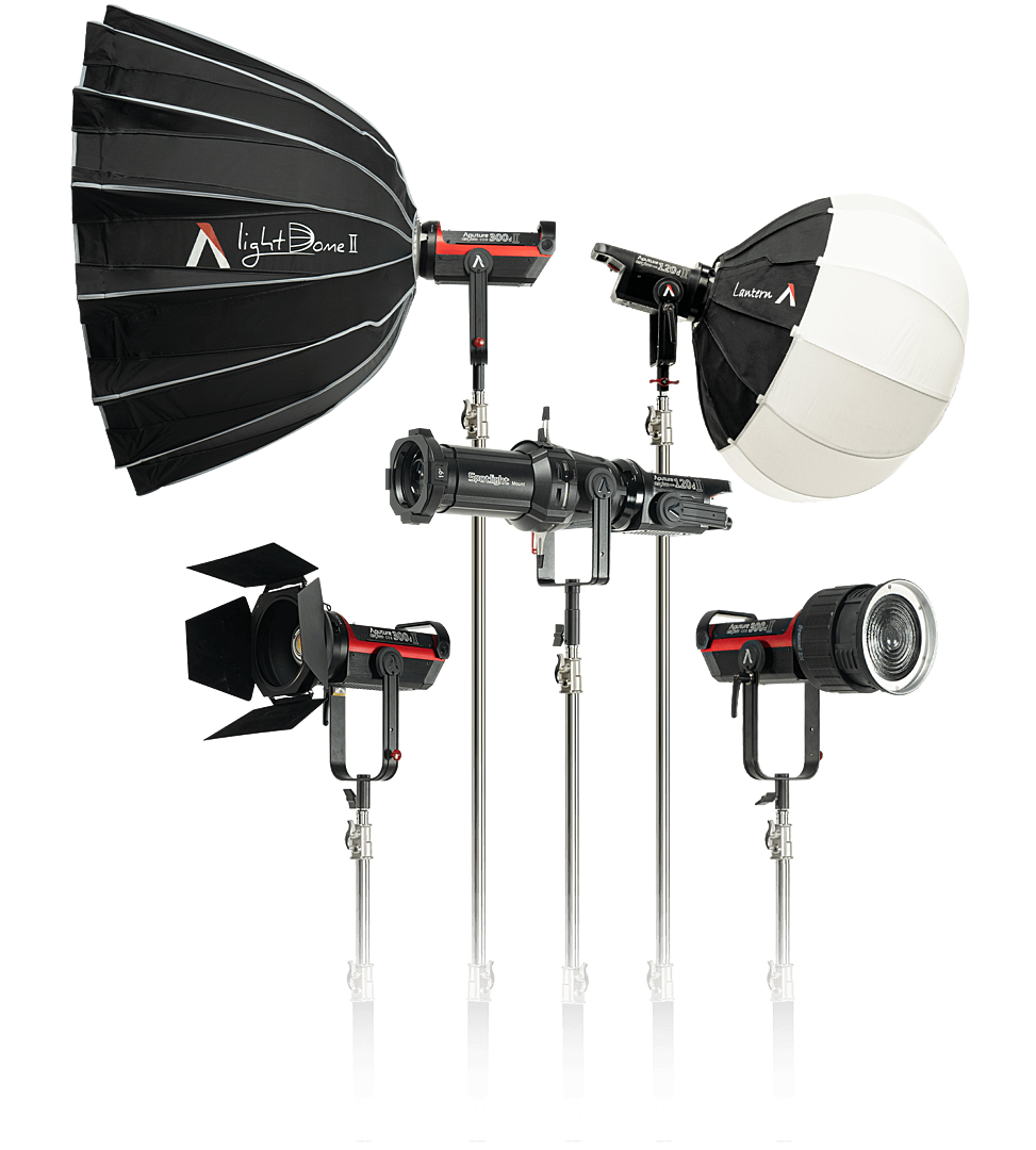 Rent a Powerful 3 Light Setup Kit Aputure 600D Pro - 300D II