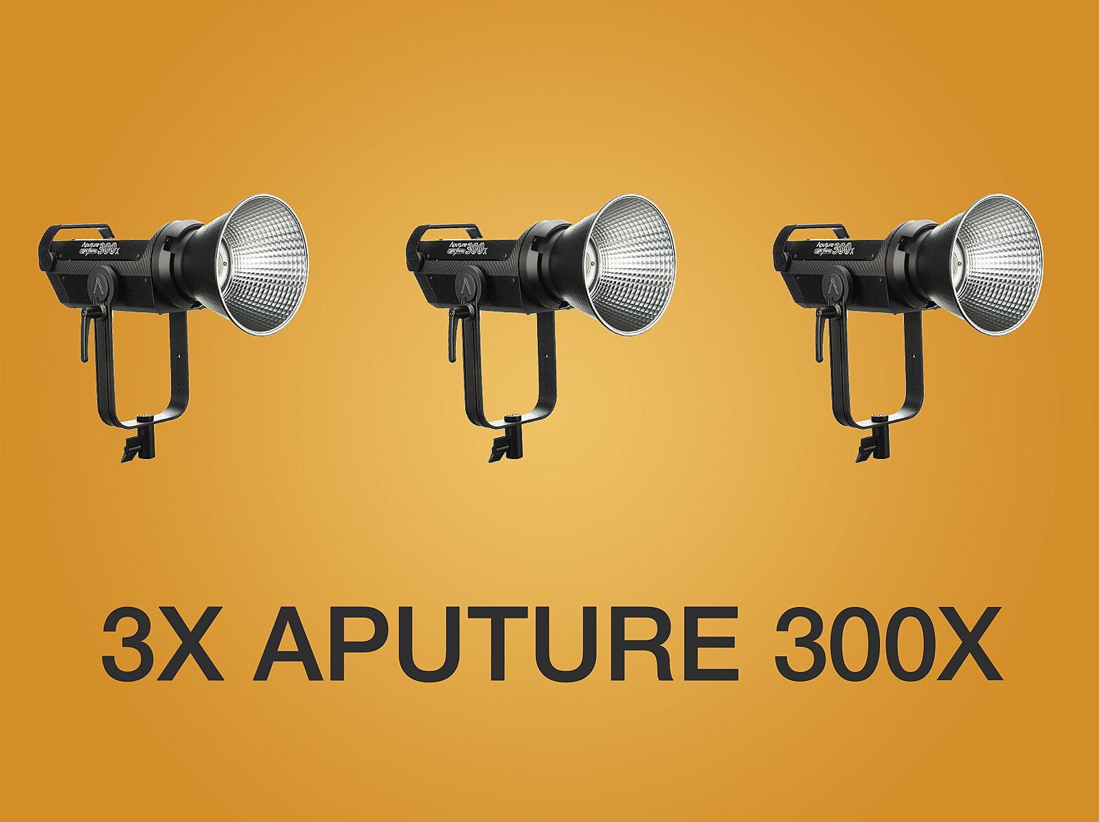 Rent a (3 Lights) Aputure Light Storm LS 300X LED Light Kit, Best