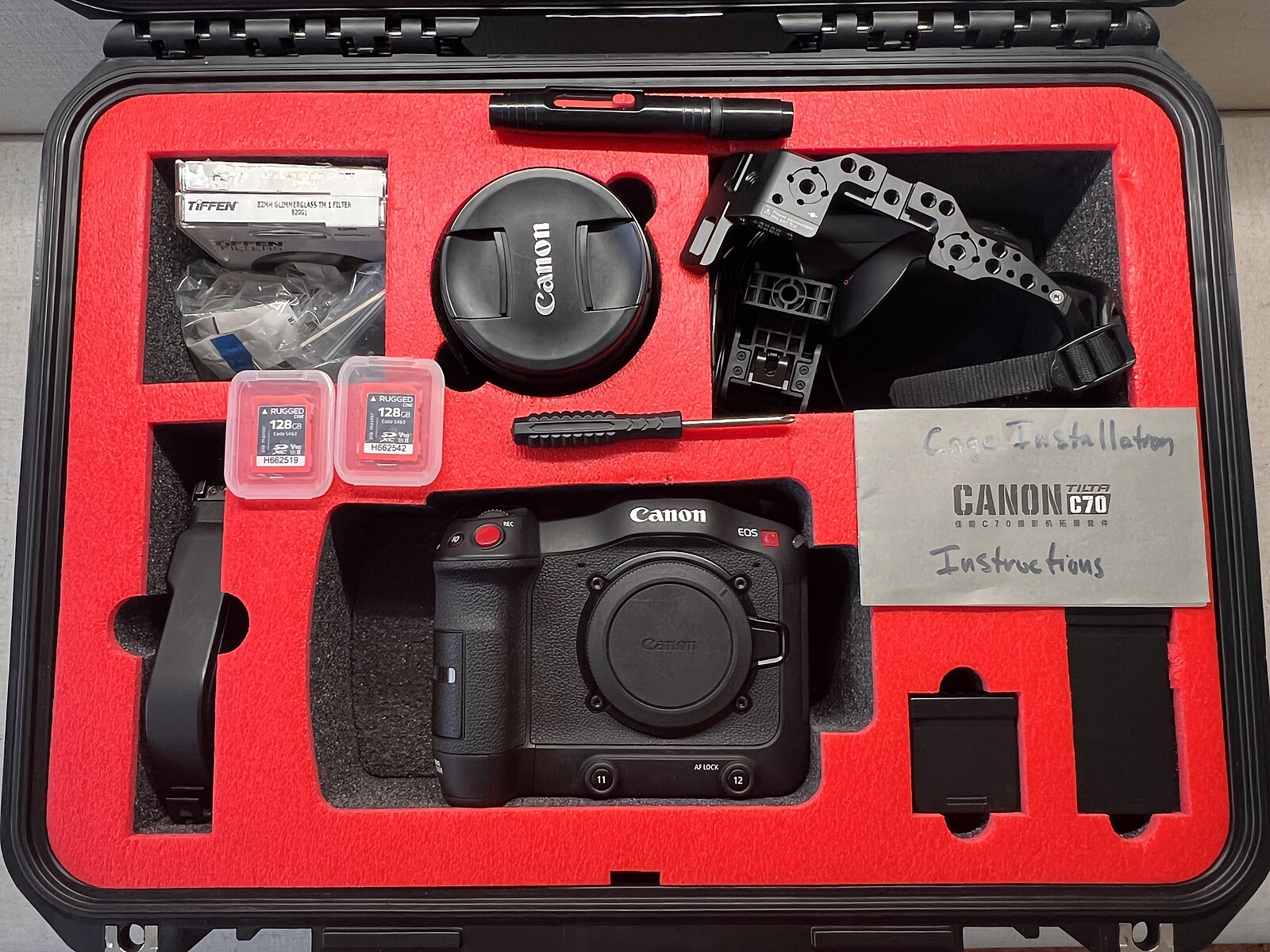 Rent a Canon EOS C70 + RODE Video Mic + 2x SD Cards + Extra BP A60 Battery  and CAGE, Best Prices | ShareGrid New York, NY