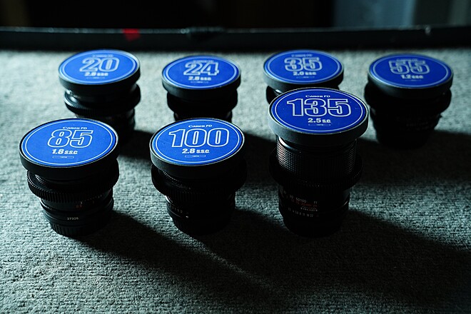 Rent a Canon FD SSC 1974-1976 (7) EF Modded Lens Set , Best Prices