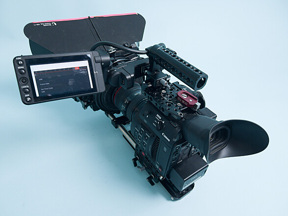 Rent a Canon EOS C200 Cinema Camera, Wooden Camera Cage, 24