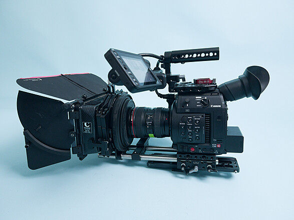 Rent a Canon EOS C200 Cinema Camera, Wooden Camera Cage, 24