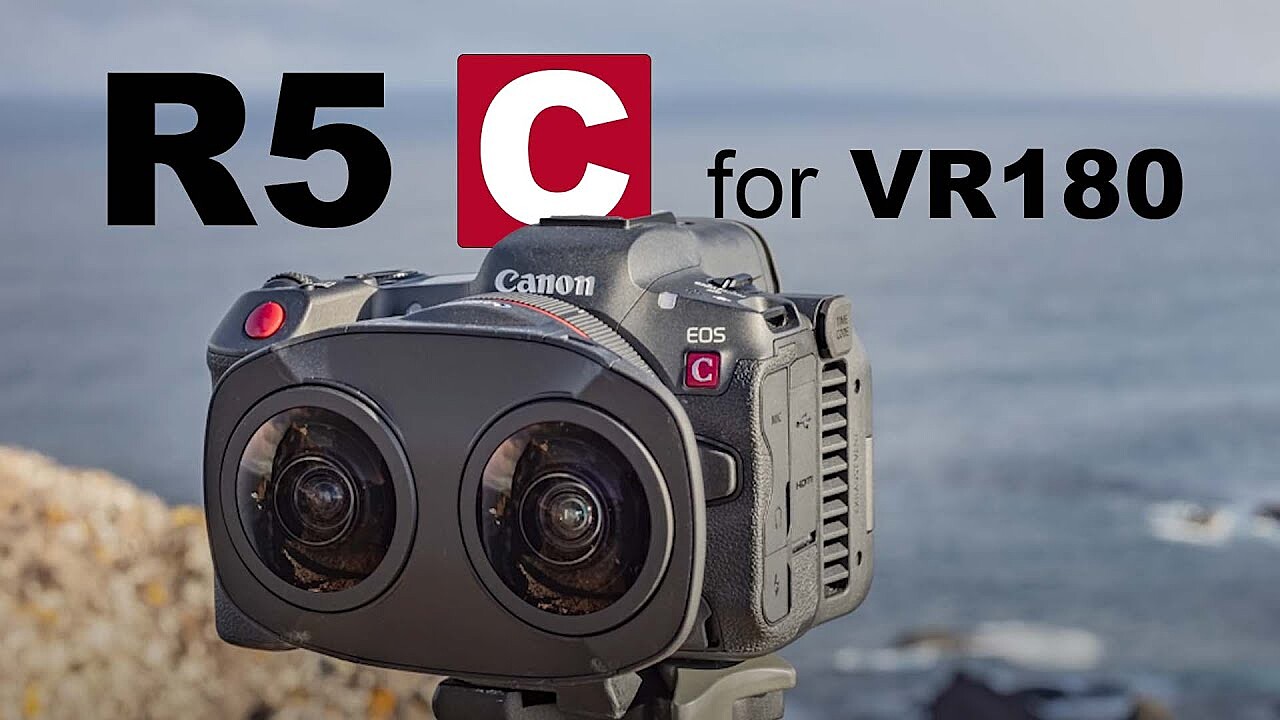 Rent a Canon Eos R5C VR Rig with Dual Fisheye 3D VR180 Rig, Best Prices