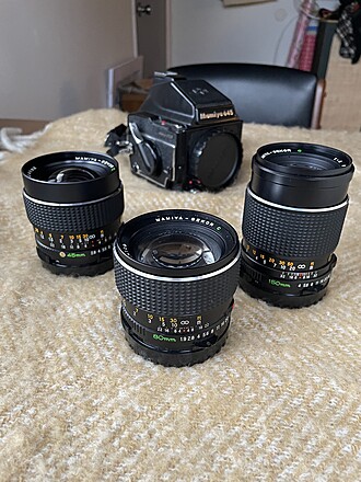 Rent a FULL KIT: Mamiya 645 1000S Medium Format Camera w/ 3 Lenses